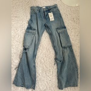 ZARA cargo jeans size 4